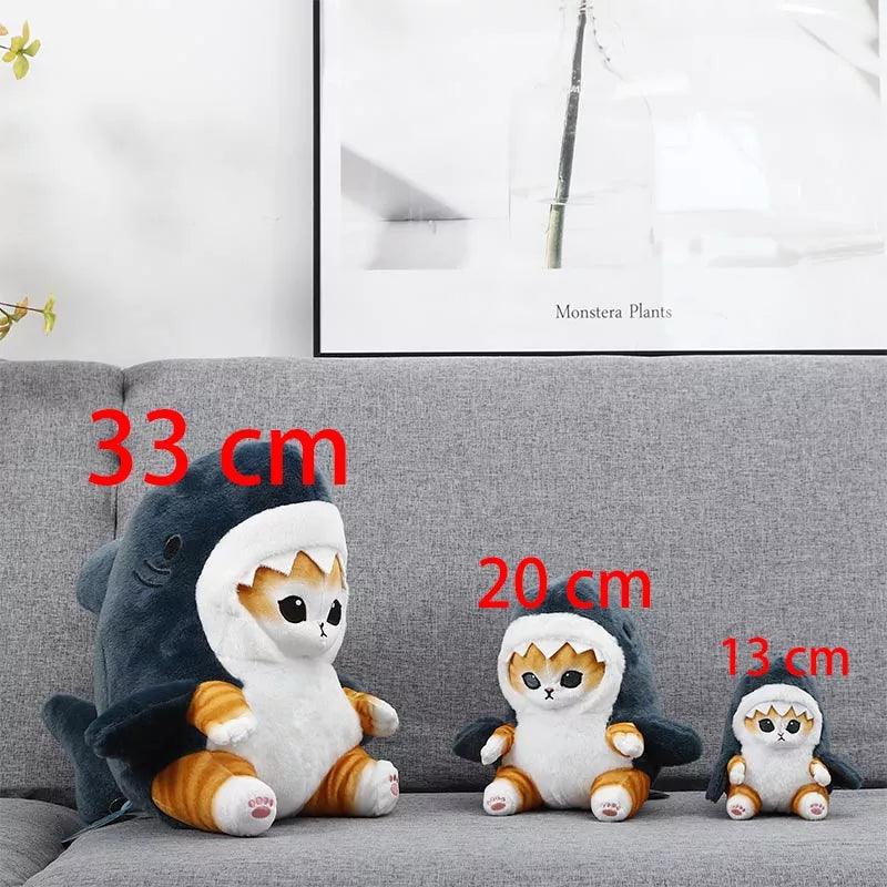 Cat Shark Plush Shark Cat Soft Toys Cat Shrimp Plush Seal Cat Fish Fried Shrimp Cat Plush Pendant Plush Bag Keychain Plush Dolls - Rajbharti Crafts