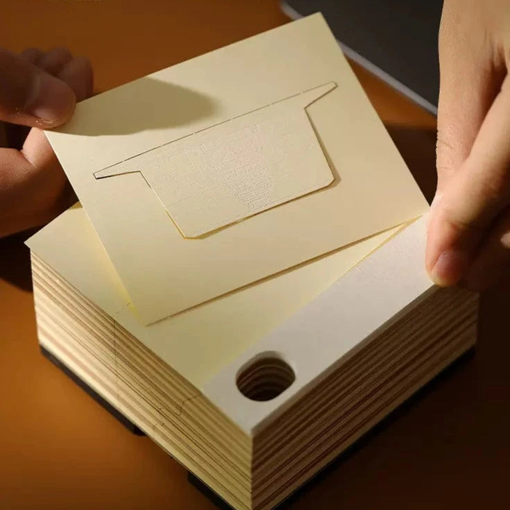 Dunhuang Mogao Caves 3D Note Pad - Creative Memo Pad - Mogao Grottoes Omoshiroi Block