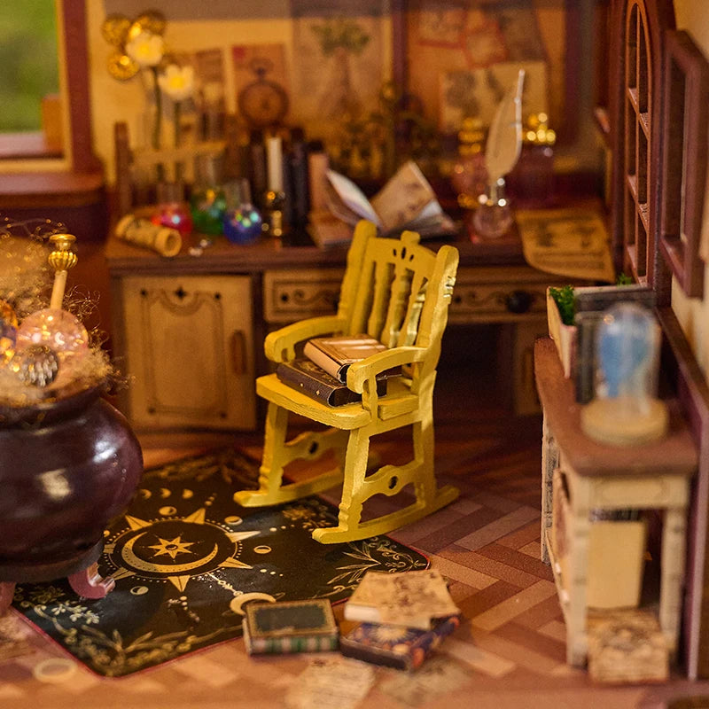 DIY Dollhouse Kit Entropy's Flow Miniature House Casa 3D Wooden Puzzles Carriage Cart Caravan Diorama Scenery Adult Crafts