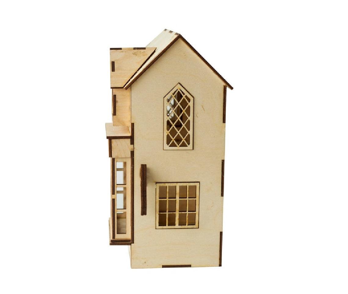 DIY Dollhouse Kit Wooden Miniature Diagon Alley Shops Broomstick Shop Miniature Magical World Miniatures - Rajbharti Crafts
