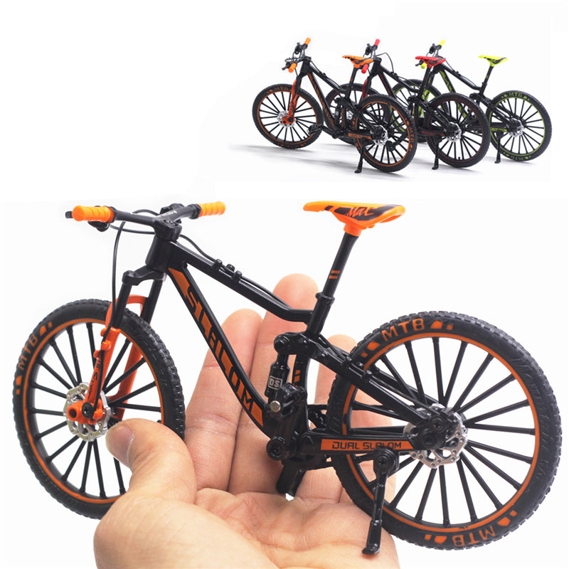 Mini Model Alloy Bicycle Retro Bicycle Miniature Gift for Kids DIY Assembling Toys