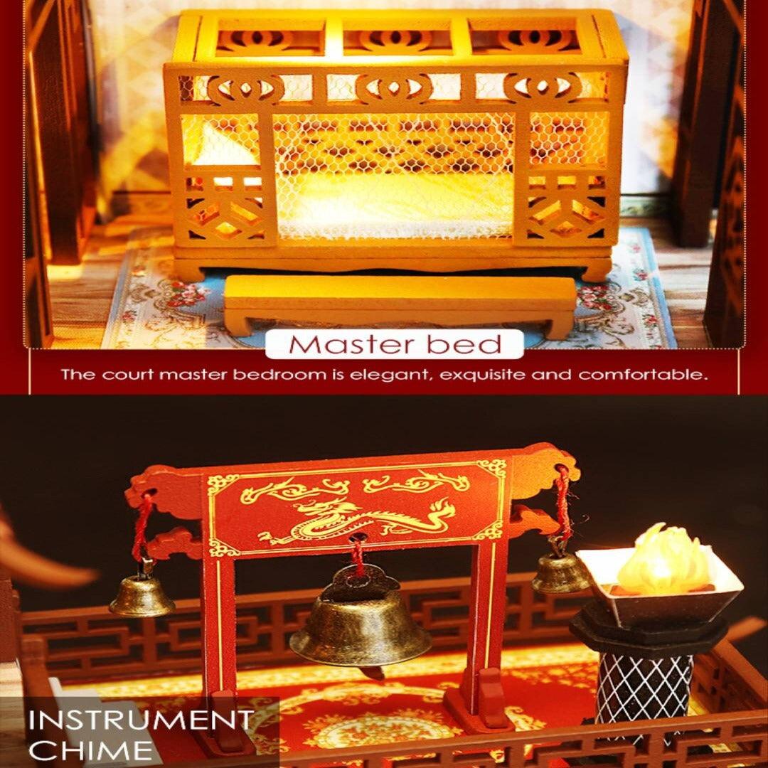DIY Dollhouse Kit Japanese Villa Ancient Chinese Style Capital City Doll House Large Size Birthday Gift Miniature House - Rajbharti Crafts