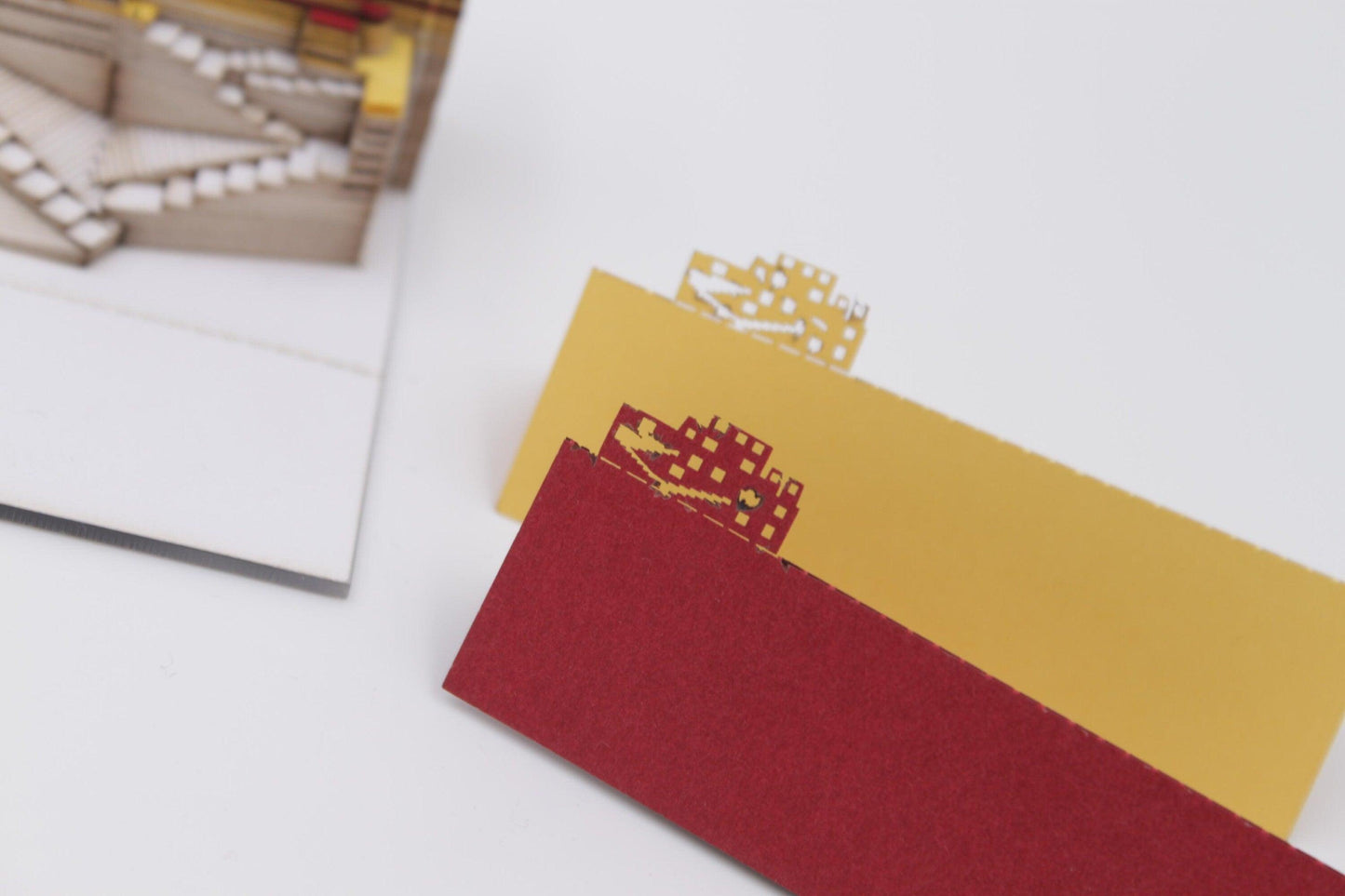 Spiral Staircase Model Building 3D Note Pad - Creative Memo Pad - Omoshiroi Block - DIY Paper Art Craft - Pen Holder - Stationery Toys Gifts - Rajbharti Crafts