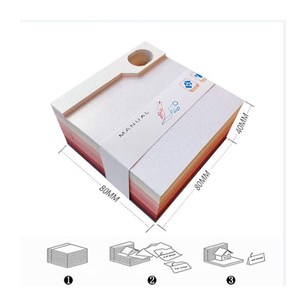 Music Guitar Miniature Model Building 3D Note Pad - Art Memo Pad - Omoshiroi Block - Post Notes - DIY Paper Art Craft - Stationery Toys Gift - Rajbharti Crafts