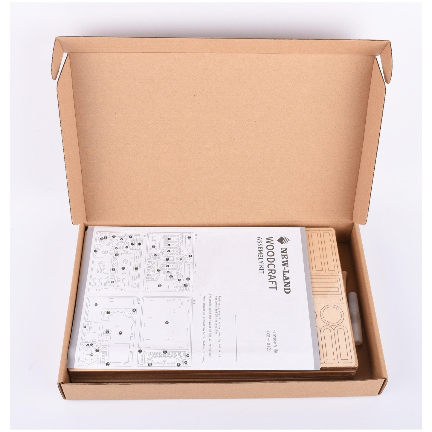 DIY Windmill Wooden Puzzle Kit - Mechanical Movement Windmill STEM Toy Kit - Windmill Miniature - DIY Wooden Puzzle Kit - Rajbharti Crafts