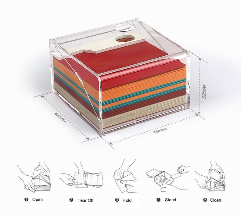 Tree Cottage Miniature Model Building 3D Note Pad - Creative Memo Pad - Omoshiroi Block - DIY Paper Craft - Stationery Toys With LED - Gifts - Rajbharti Crafts
