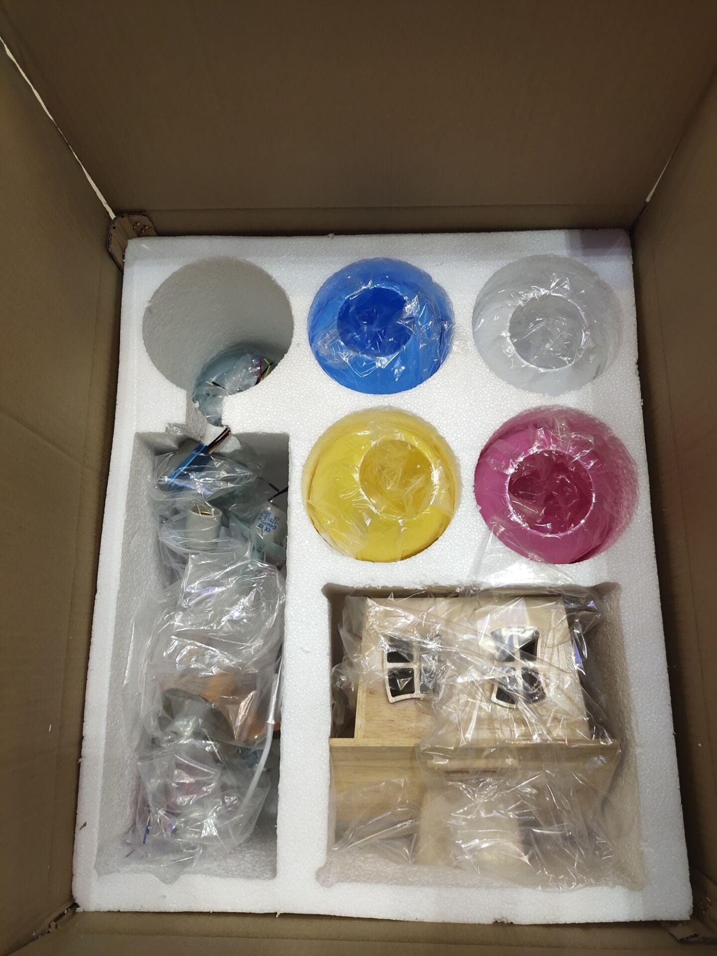 Kids Room Decor - Chandelier Pendant Ceiling Lights - Balloon Chandelier Lamp With Wooden Miniature Dollhouse - Kids Room Air Balloon House - Rajbharti Crafts