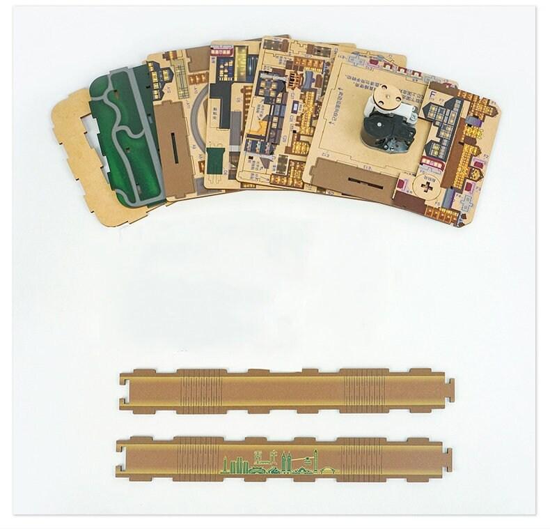 DIY Wooden Music Box - Creative Music Boxes - Desk Decorative Items - Tableware - Creative Gift With Musical Movement - Musical Gifts - Rajbharti Crafts