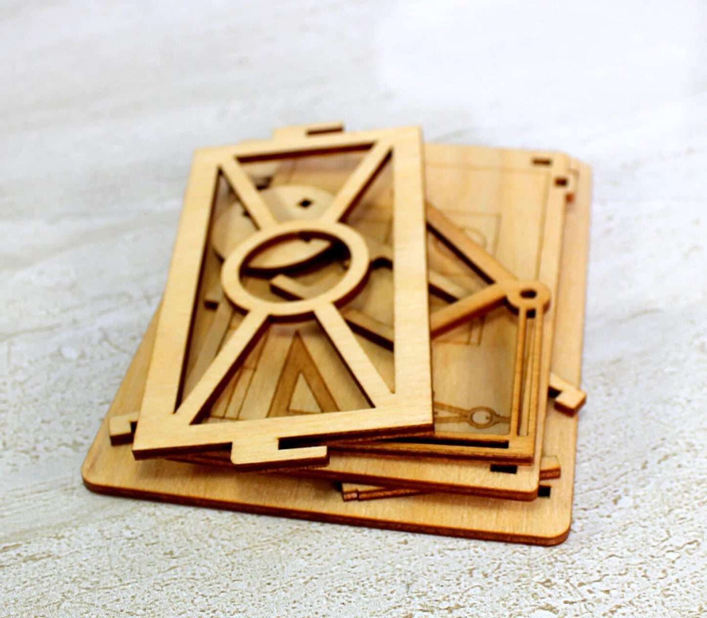 DIY Gifts For Architects & Designers - Drafting Table Kit - DIY Wooden Desk Miniature Furniture With Chair - 3D Wooden Puzzle - Best Gifts - Rajbharti Crafts