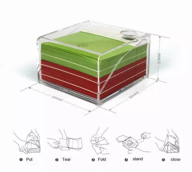 Christmas Gifts - 3D Christmas Notepad - Christmas Omoshiroi Block - 3D Note Pad - Christmas Presents - Christmas Surprise Gifts - Post Note - Rajbharti Crafts