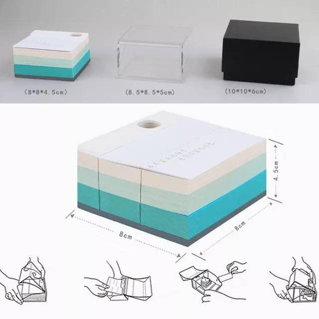 Alps Mountain Ranges 3D Note Pad Artistic Memo Pad Mount Everest Mount Fuji Note Pads Omoshiroi Blocks DIY Paper Crafts - Rajbharti Crafts