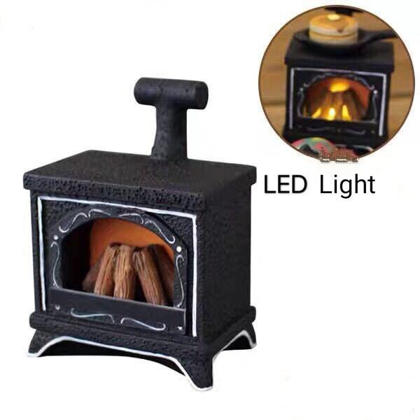 1:12 Scale Miniature Stove - Miniature Furnace - Hearth - Miniature Fireplace - Mini Hearthside - Fireside - Ingle - Chimney - Blade - Rajbharti Crafts