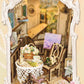 DIY Book Nook Kits Pastoral Diary Book Nook Book Shelf Insert Book Corners Monet's Garden Book Scenery - Rajbharti Crafts