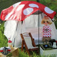 1:6 Scale Dollhouse Miniature Tent Miniature Camping Tent Dollhouse Outdoor Tent Campfire Tent - Rajbharti Crafts