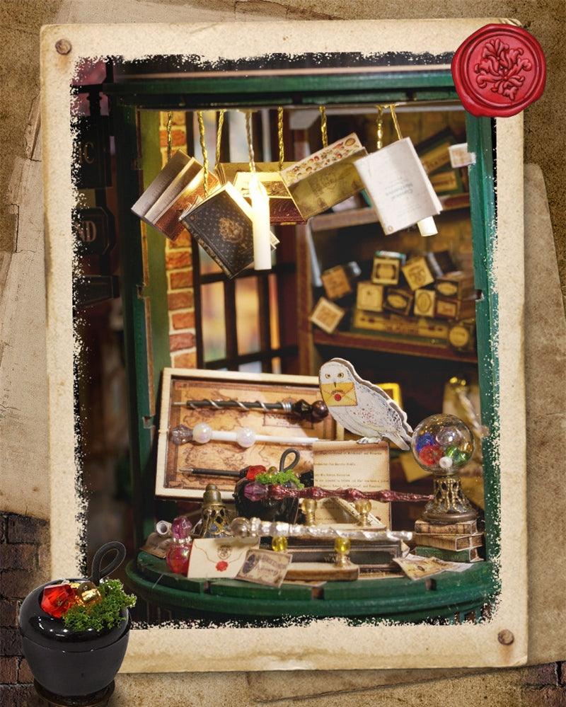 Ollivenders Wand Shop Miniature Dollhouse - Rajbharti Crafts