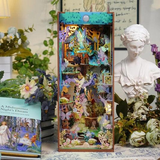 A Midsummer Night's Dream DIY Book Nook Kit Fairy Tale Book Shelf Inserts