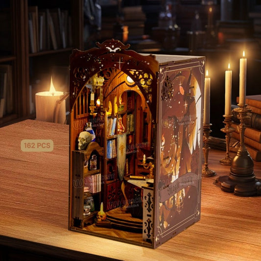 Magic Library Book Nook - DIY Book Nook Kits - Library Book Shelf Insert Book Shop Miniatures