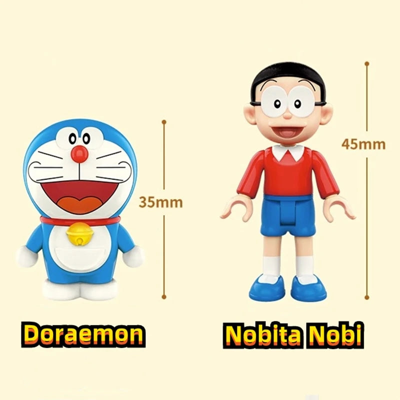 Doraemon Nobita Nobi's Room Building Blocks Toy Set Home Splicing Model
