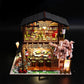 DIY Sushi Restaurant Japanese Style Miniature DIY Doll House Kit 1:24 with light Adult Craft Gift Decor - Rajbharti Crafts