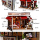Paris Baguatte Cake Shop DIY Dollhouse Kit Cupcake Shop Dollhouse Miniature Bakery Dollhouse Kit European Style Dollhouse Adult Craft - Rajbharti Crafts