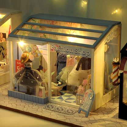 DIY Dollhouse Kit Shop Dollhouse Miniature - Cake Shop - Nail Salon - Fashion Shop - Beauty Studio - Ice Cream - Dessert Shop Miniature Kit - Rajbharti Crafts