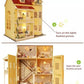 Modern Dollhouse Miniature with Furniture European Style DIY Dollhouse Kit - Openable Doors Room Large Dollhouse Free Musical Movement Box - Rajbharti Crafts