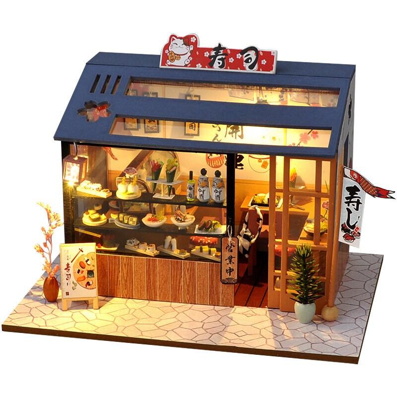 DIY Dollhouse Kit Shop Dollhouse Miniature - Cake Shop - Nail Salon - Fashion Shop - Beauty Studio - Ice Cream - Dessert Shop Miniature Kit - Rajbharti Crafts