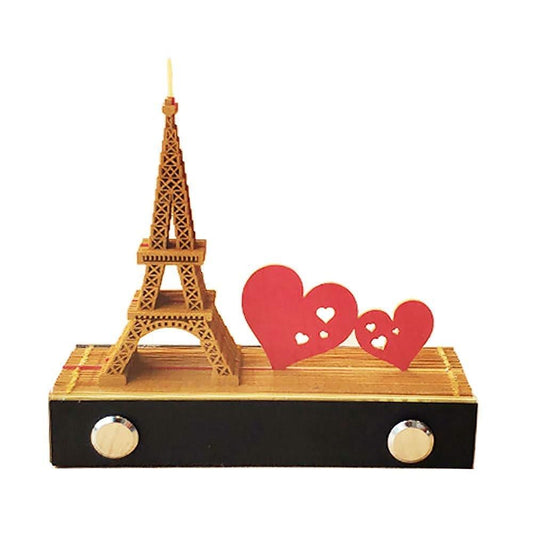 Paris Eiffel Tower Miniature Model Building 3D Note Pad - Art Memo Pad - Omoshiroi Block - Post Notes - DIY Paper Craft - Stationery Toys - Rajbharti Crafts