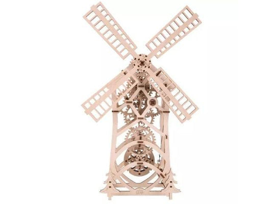 DIY Windmill Wooden Puzzle Kit - Mechanical Movement Windmill STEM Toy Kit - Windmill Miniature - DIY Wooden Puzzle Kit - Rajbharti Crafts