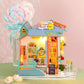DIY Dollhouse Kit - Lucky Snack Shop - Thick Flavour Alley Dollhouse Miniature - Adult Craft - Best Gift - DIY Craft Kit - Rajbharti Crafts