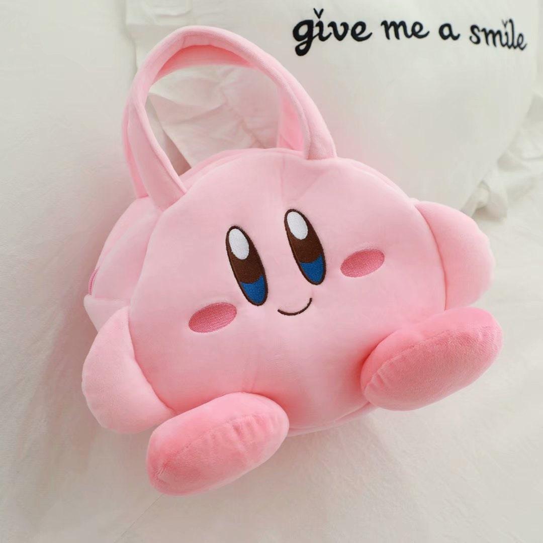 Cute Kirby Bags - Kirby Handbags - New Star Kirby Bag - Kirby Coin Purse - Messenger Bag - Kawaii Bags - Top Handle Bags - Kirby Clutches - Rajbharti Crafts