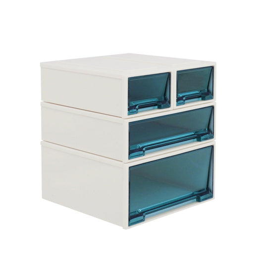 Miniature Drawer Cabinets - Set of 4 Drawers - 1:6 Scale Storage Cabinets - Operable Drawers Storage Box - Dollhouse Miniature Accessories - Rajbharti Crafts