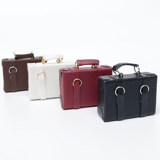 1:12 Scale - Dollhouse Miniature Trunks - Mini Leather Bags - Dollhouse Office Bags - Miniature Suitcase - Dollhouse Miniature Accessories - Rajbharti Crafts