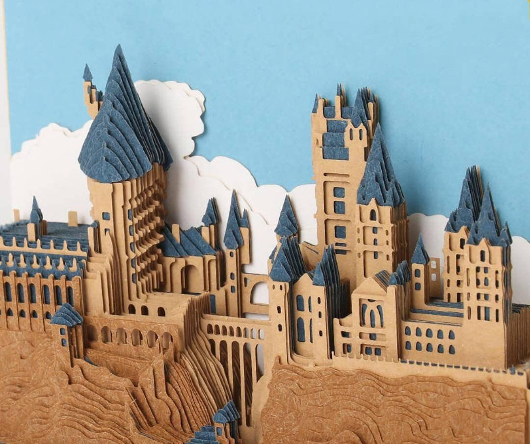 Magic Castle Model Building 3D Note Pad - Creative Memo Pad - Omoshiroi Block - Rajbharti Crafts
