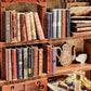 Magic Book House - Eternal Bookstore Book Nook - DIY Book Nook Kits Library Book Shelf Insert - Rajbharti Crafts