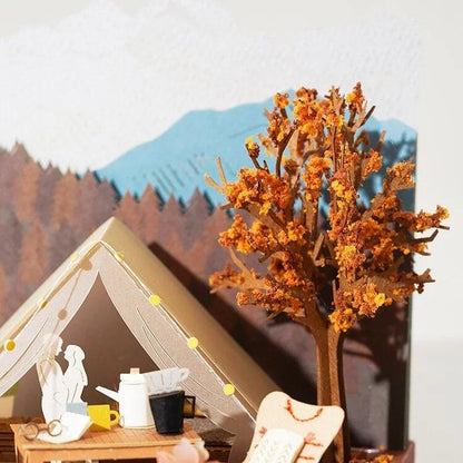DIY Paper Craft Kit 3D Paper Crafts Camping Life 3D Origami Kits Paper Cut 3D Landscape Best Birthday Gifts Creative Gift Ideas Return Gifts - Rajbharti Crafts